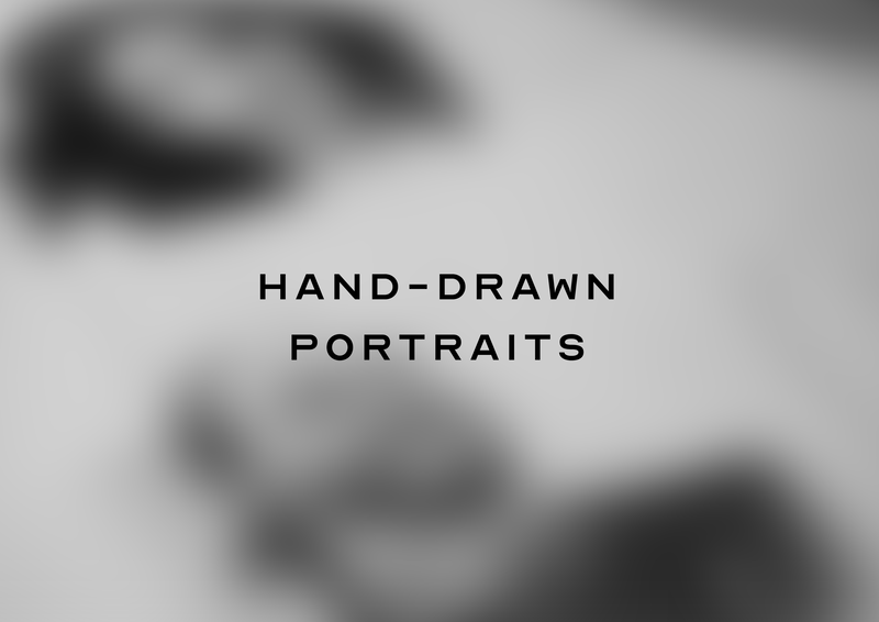 This shows the hand drawn portraits button